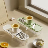 2 In 1 Multifunctional Hand Grator, Mini Food Garlic Grinder, Mini Garlic And Spices Chopper, Mini Food Processor Tool