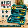 9-Piece Home Repair Tool Kit with Portable Toolbox