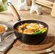 Non Stick Iron Frying Pan With Handle, Ramen Cooking Pot, Easy to Clean Cooking Pot, Kitchen Cookware Gadget