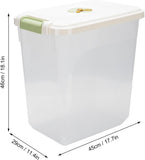 Rice Barrel with Wheels, Transparent Rice Sealed Storage Organizer, Rice Sieve Colander Basket