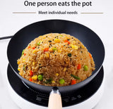 Non Stick Iron Frying Pan With Handle, Ramen Cooking Pot, Easy to Clean Cooking Pot, Kitchen Cookware Gadget