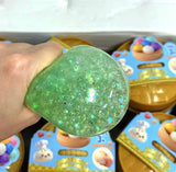 Mini Glitter Dumpling Squishy Ball, Soft Glitter Squishy Light Ball for Kids, Kawaii Glitter Squishy Light Ball, Soft Sensory Fidget Toy, Cute Glitter Gel Squishy Toy