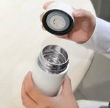 500ML LED Temperature Display Bottle, Stainless Steel Intellective Thermos with Double Bottom, Smart Vacuum Insulated Water Bottle
