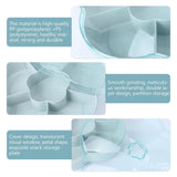 Fish Tail Candy Box, 7 Compartment Flower Dried Fruit Box, Multifunctional Food Container, Candy And Nut Serving Container, Appetizer Tray with Lid