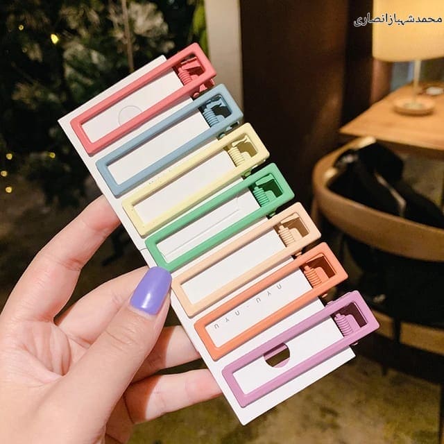Set Of 7 Colorful Hair Clips, Kid Cute Colorful Hairpin, Droplets Children Hairs BB Clip Hairpin, Cute Women's Frosted Hair Clip, Hollow Geometric Fluffy Hair Clip