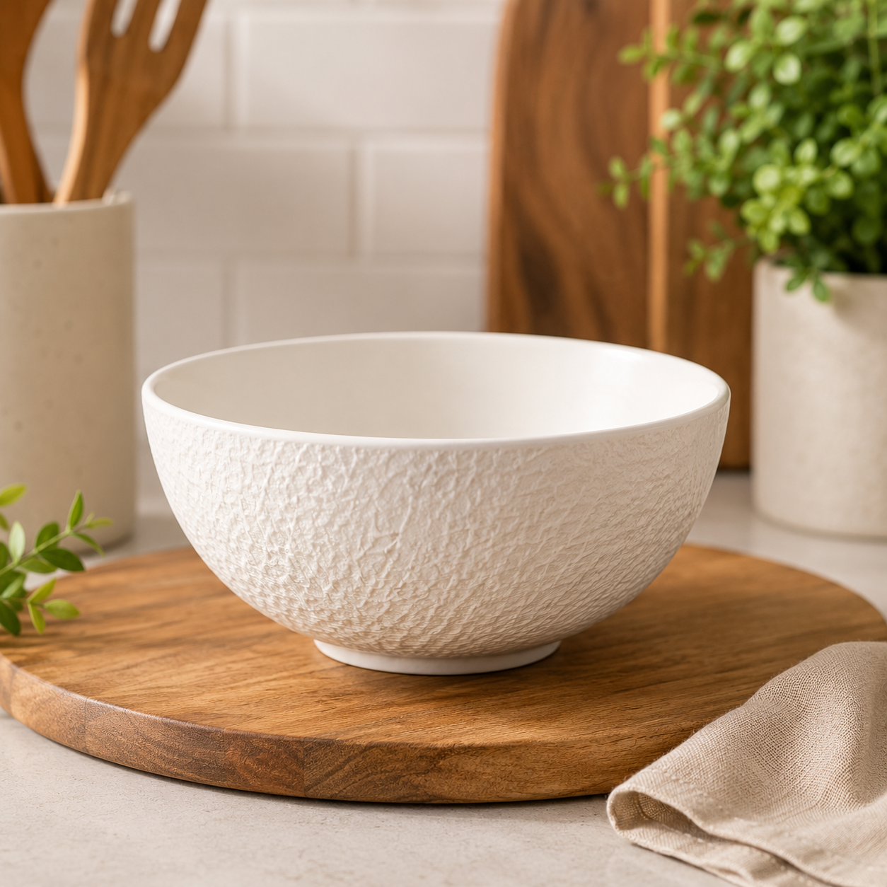 WINSOR ENGLAND TEXTURED SERVING SOUP BOWL