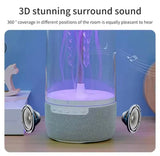 Colorful Jellyfish Lamp With Bluetooth Speaker, Floating Jellyfish Speaker, Portable Bluetooth Speaker