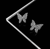 Cute Butterfly Zircon Finger Ring, Eternity Wedding Jewellery, Fashion Simple Zircon Ring, Butterfly Design Finger Ring