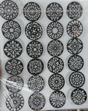 Reusable Mehendi Bunch Stencil, Henna Tattoo Stencil For Women, Body Art Sticker, Reusable Henna Sticker