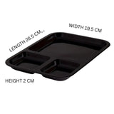 Rectangular Serving Tray 
With Dip Section, BBQ Serving Plate, Kitchen Serving Tray