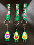 Set Of 3 Cute Anime Keychains, Kawai Cartoon Hanging Keychains, Cute Doll Ornament Keychains