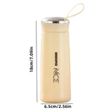 Nice Water Bottle, 400ML Glass Water Bottle, Gym Sports Cycling Water Cup, Double Layer Glass Cup, Portable Kids Beverage Bottle, Portable Travel Insulated Mug, Anti-fall Glass Bottle, Sleeve Cover Water Bottle