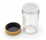 Hexagonal Bamboo Spice Rack With 8 Jars, Bamboo Spice Organizer, Wooden Masala Box with Glass Jars