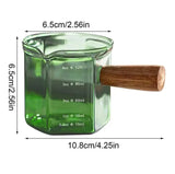Espresso Measuring Cup, Heat Resistant Glass Measuring Cup