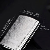 Vintage Printed Cigarette Case, 12 Cigarette Storage Box, Retro Flip Cigarette Dispenser, Ultrathin Portable Men's Cigarette Box, Portable Sealed Waterproof Smoking Case, Portable Cigarette Box, Sleeve Pocket Tobacco Pack Cover