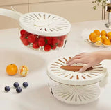 3 in 1 Drain Basket Storage Box, Fruit And Vegetable Washing Bowl With Strainer, Fruit And Vegetable Dehydrator Basket