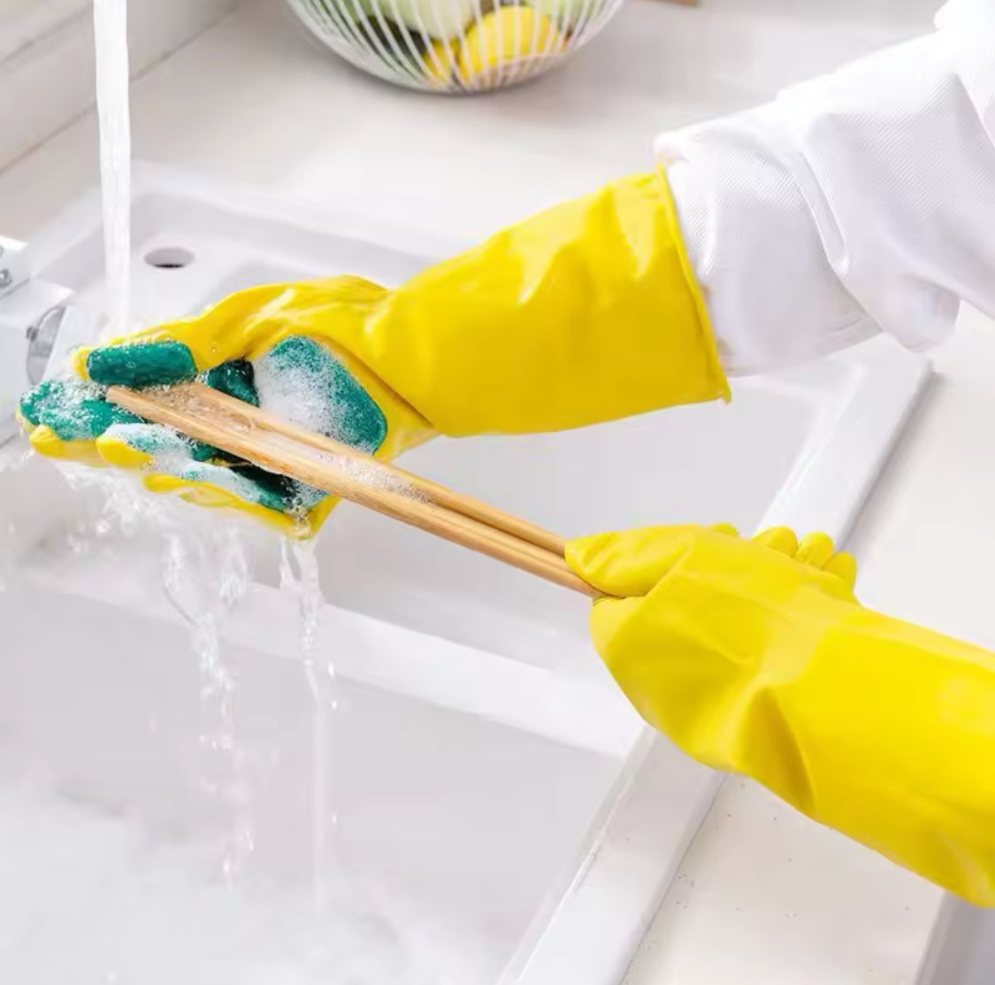 Creative Dish Washing Gloves, Reusable Silicone Dish Washing  Sponge Gloves, Waterproof Kitchen Cleaning Gloves