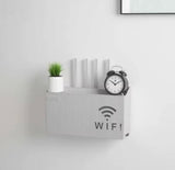 Wireless Wifi Router Shelf, Wall-mounted Cable Power Bracket Organizer, Router Wall Hanging  Rack,  Game Console Box, Self Adhesive Storage Rack, ABS Cable Organizer Box, Socket Power Cord Storage Shelf, Home Office Wall Organizer Management