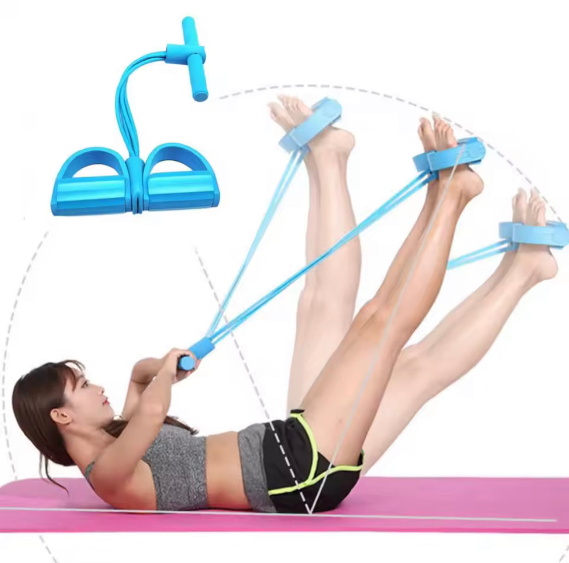 Exercise Padel Puller Band, Yoga Elastic Pull Rope, Fitness Resistance Band, Sit Up Exercise Equipment