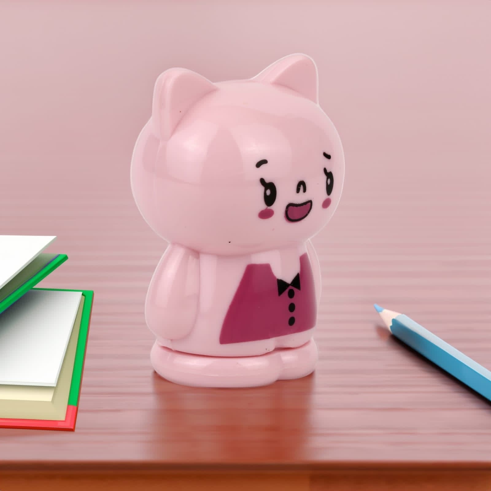 Cute Cat Pencil Sharpener, Cartoon Cat Manual Pencil Sharpener, Manual & Automatic Feed Pencil Sharpener, Girls And Boys School Stationery