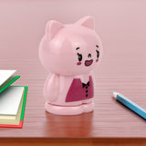 Cute Cat Pencil Sharpener, Cartoon Cat Manual Pencil Sharpener, Manual & Automatic Feed Pencil Sharpener, Girls And Boys School Stationery
