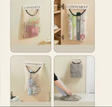 Hanging Storage Mesh Bag, Plastic Shopping Bags Dispenser, Wall Mounted Mesh Storage Bag, Hanging Garbage Bag Holder