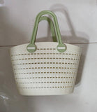 Portable Handheld Picnic Basket, Handheld Kitchen  Grocery Basket, Multipurpose Laundry Basket, Creative Hollow Out Shower Basket
