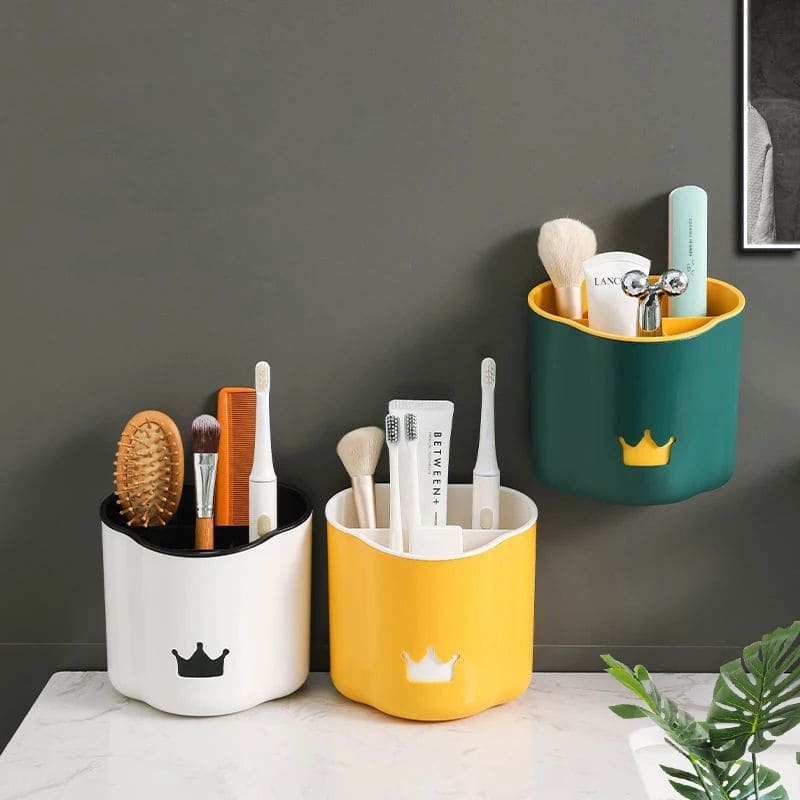 Multifunctional Crown Spoon Holder, Wall Mounted Chopsticks Cage Rack, Kitchen Bathroom Hanging Shelf, Multipurpose Wall Desktop Draining Rack, Wall Desktop Draining Rack