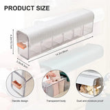 6-Cell Clear Wall Mounted Storage Box – Multipurpose Organizer