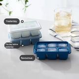 6 Grid Silicone Ice Cube Maker Trays with Lids – Reusable Freezer Molds