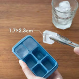 6 Grid Silicone Ice Cube Maker Trays with Lids – Reusable Freezer Molds