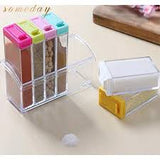 6-in-1 Kitchen Spice Jar Set – Compact Masala Box & Storage Organizer