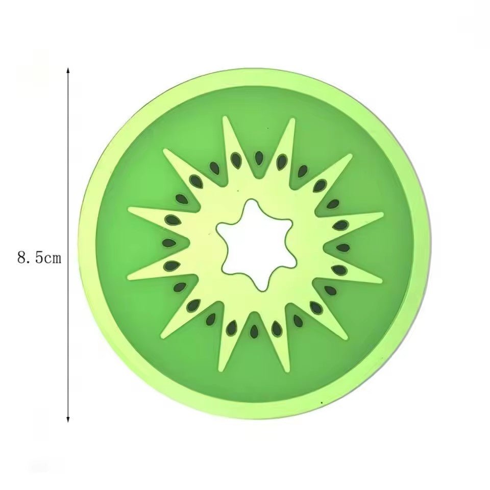 6 Pcs Jelly Color Fruit Shape Coasters – Colorful Drink Matsa