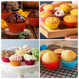 6 Pcs Silicone Cup Cake Mold – Baking Made Easy