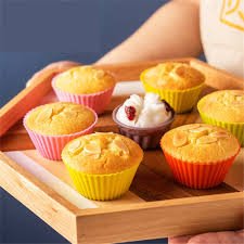 6 Pcs Silicone Cup Cake Mold – Baking Made Easy