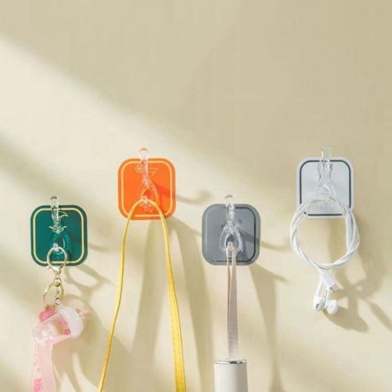 6 Rows Hooks Wall Mounted Room Organizer