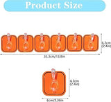 6 Rows Hooks Wall Mounted Room Organizer