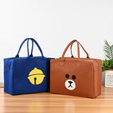 Large Capacity Felt Travel Bag, Cartoon Travel Felt Bag, Kids Travel Bag Organizer, Short Trip Kids Travel Bag