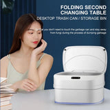 Smart Trash Can With Lid, Touchless Automatic Motion Sensor Trash Bin, Foldable Mini Trash Can, Collapsible Trash Bin, Creative  Household Bathroom Garbage Storage Box, Waste Bin Garbage Can