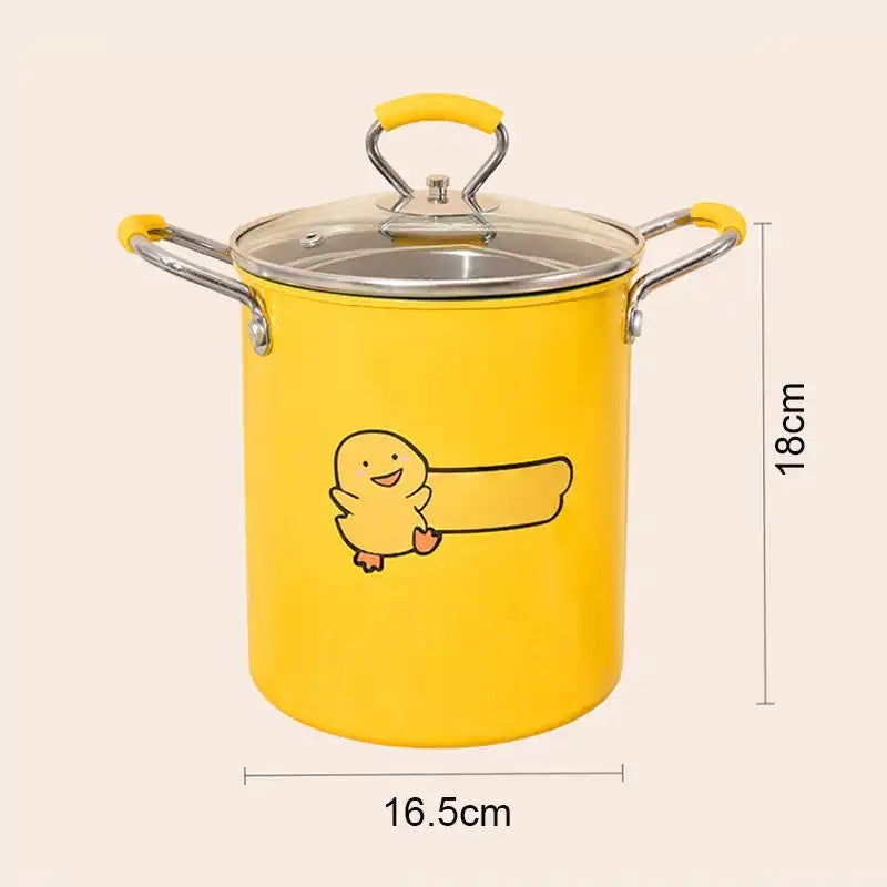 Mini Deep Frying Strainer Pot, Multifunctional Household Deep Frying Pan, Non Stick Mini Small Oil Frying Pot