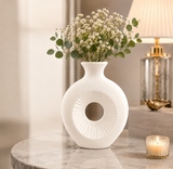 Table Decor Ceramic Flower Vase, Stylish Home Decoration Pot, Handmade Ceramic Vases