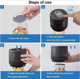 Automatic Electric Vacuum Sealer, One Press Vacuum Sealer Jar, Cordless Electric Vacuum Sealer
