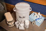 Water Cooler With Glass, Mini water cooler tank, Kitchen Beverage Dispenser Cooler