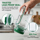 Portable Salad Jar Lunch Container with Dressing Cup