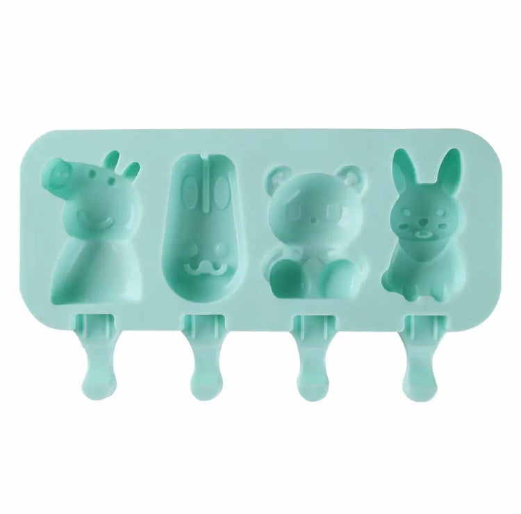 Silicone Popsicle Mold, New Animal Design Ice Pop Maker, Ice Mold With Stick And Lid