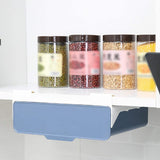 Self-Adhesive Built-In Storage Drawer, Utensil Holder, Under Desk Hanging Storage Box