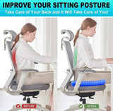 Gel Seat Cushion for Long Sitting | Orthopedic Honeycomb Cushion for Office, Car & Home