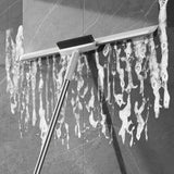 2-in-1 Floor Cleaner Brush Scraper with Wiper
