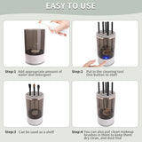 Electric Makeup Brush Cleaner Machine USB Automatic Cosmetic Brush Washer & Dryer