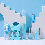 Set Of 8 Baby Health Care Kit, Newborn Baby Grooming Kit, Portable Infant Child Healthcare Tools Sets for Toddler, Newborn Essentials Nursery Care Set